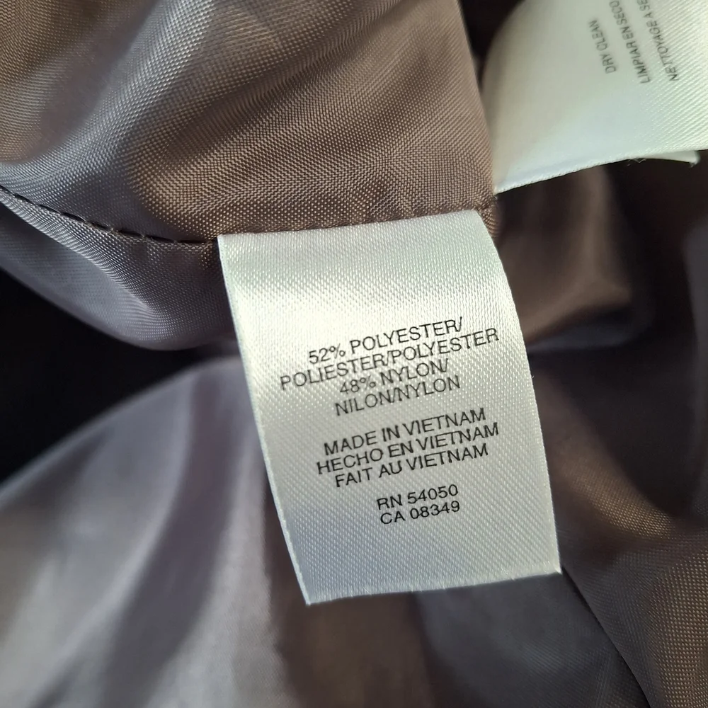 Evan Picone Bronze Embroidered Cocktail Dress Wedding Guest Size 16 - Picture 8 of 8